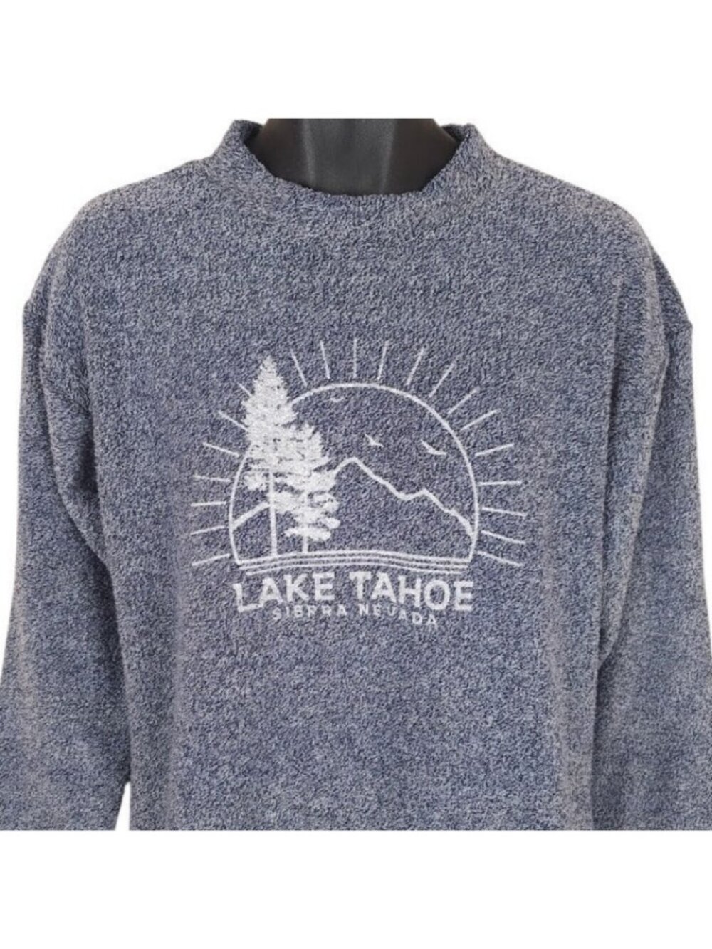 Lake Tahoe Sweater Mens Size Large Blue Sierra Nevada Travel Destination